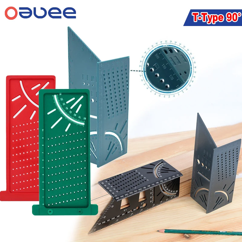 Угловая линейка для деревообработки, Т-образный 3d-измеритель, для точных измерений, 90 градусов
Угловая линейка для деревообработки, Т-образный 3d-измеритель, для точных измерений, 90 градусов
