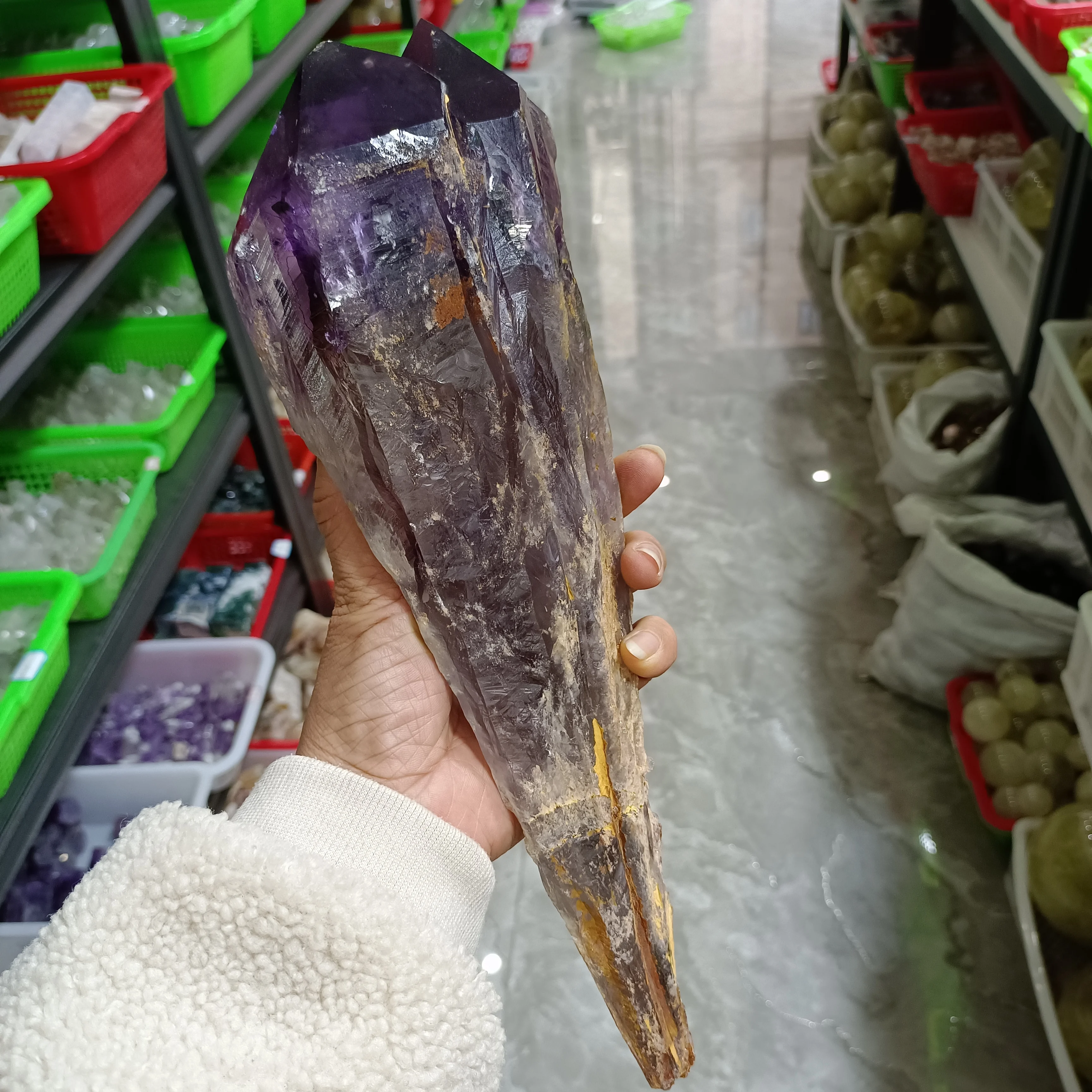 Natural Amethyst Ore Scepter Energy Wand Stone Home Office Decoration Gift Mineral Reiki Healing Wealth
Natural Amethyst Ore Scepter Energy Wand Stone Home Office Decoration Gift Mineral Reiki Healing Wealth