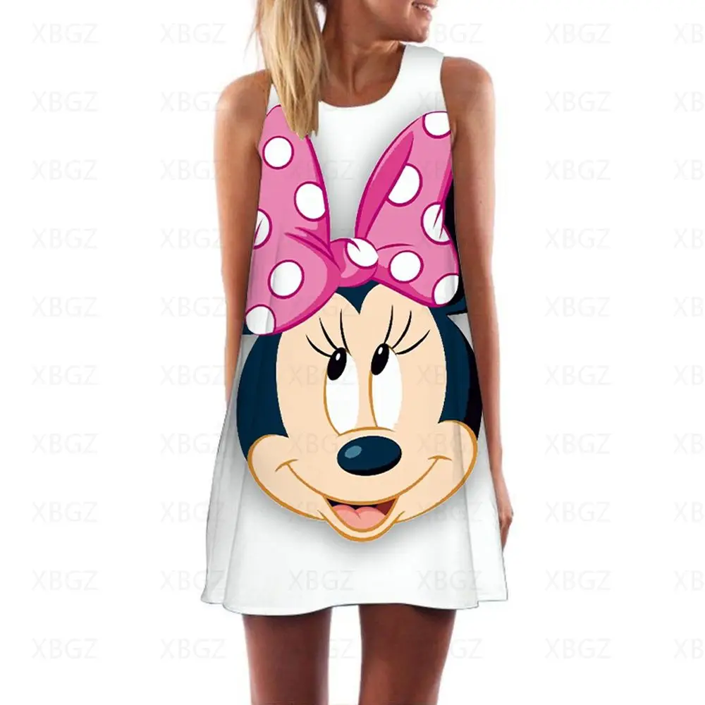 Summer Dresses Woman 2022 Minnie Mouse Top Women's Dress Mickey Beach Cool Loose Cartoon Disney Print Mini Fashion Sexy Boho New
Summer Dresses Woman 2022 Minnie Mouse Top Women's Dress Mickey Beach Cool Loose Cartoon Disney Print Mini Fashion Sexy Boho New
