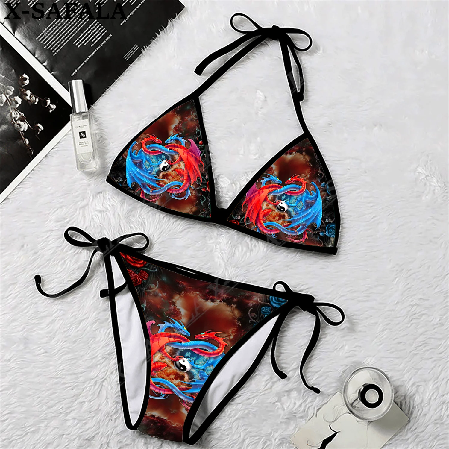 Tattos Dragons Eagles 3D Print Women Micro Triangle Tie Side Bikini Summer Beachwear Mankini Cute Sexy Beach Bathing Suit
Tattos Dragons Eagles 3D Print Women Micro Triangle Tie Side Bikini Summer Beachwear Mankini Cute Sexy Beach Bathing Suit