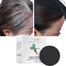 100g Polygonum Multiflorum Hair Blackening Growth Soap Shampoo Antipruritic Repair Hair Nourishing Scalp Natural Care шампунь