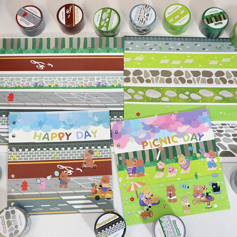 5M Ins Outdoor Street Grassland Washi Tape Scrapbooking Notebook Diy Diary Decoration Cute Stationery Stickers Aesthetics
5M Ins Outdoor Street Grassland Washi Tape Scrapbooking Notebook Diy Diary Decoration Cute Stationery Stickers Aesthetics
