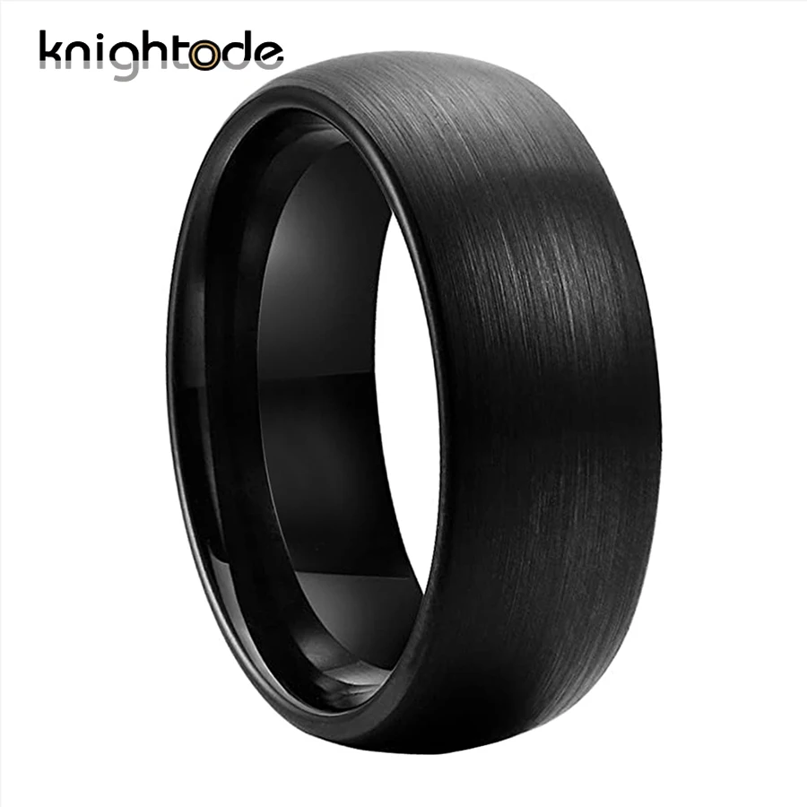 6mm 8mm Men Women Wedding Band Black Tungsten Carbide Rings Anniversary Jewelry Gift Dome Brushed Comfort Fit
6mm 8mm Men Women Wedding Band Black Tungsten Carbide Rings Anniversary Jewelry Gift Dome Brushed Comfort Fit