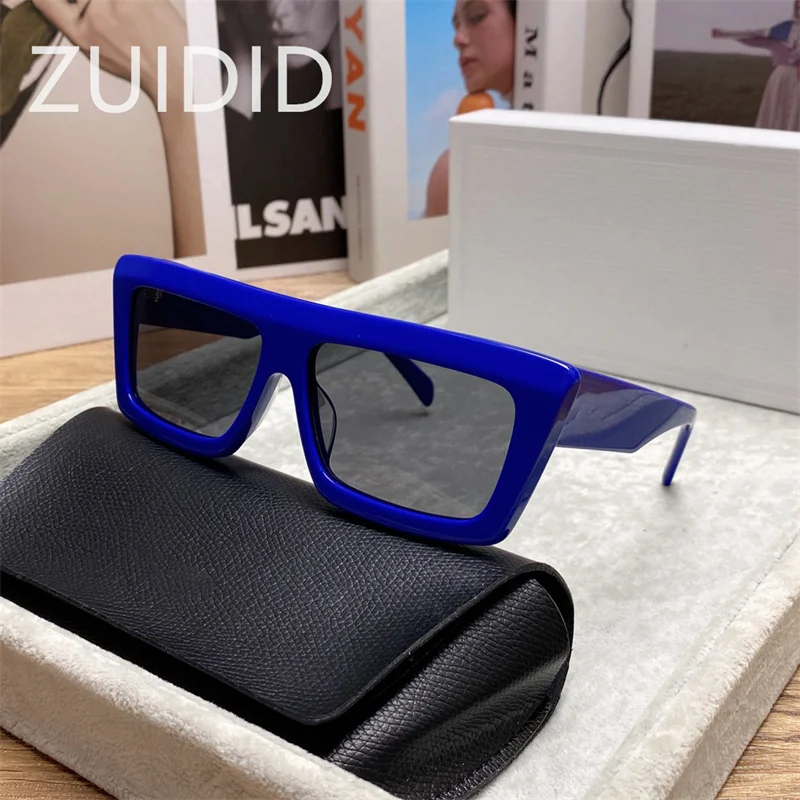 

2022 Luxury Small Square Colorful Frame Acetate Sunglasses Model 40197U Women Steampunk Rectangle Shades Men Brand Design Unisex