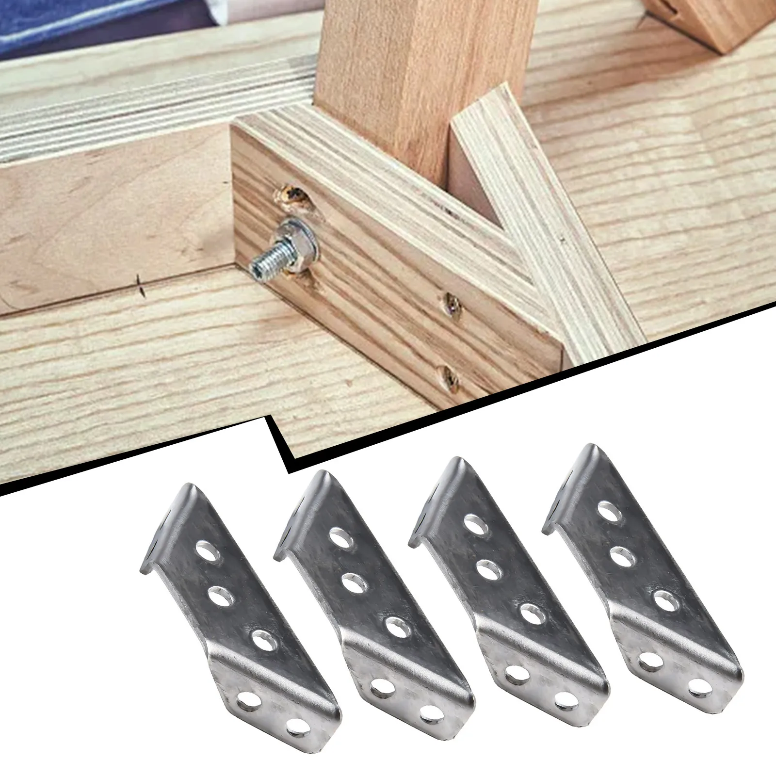 4PCS Stainless Steel Angle Corner Brackets Fasteners Connector Protector Right Angle Corner Stand Supporting Furniture Hardware
4PCS Stainless Steel Angle Corner Brackets Fasteners Connector Protector Right Angle Corner Stand Supporting Furniture Hardware