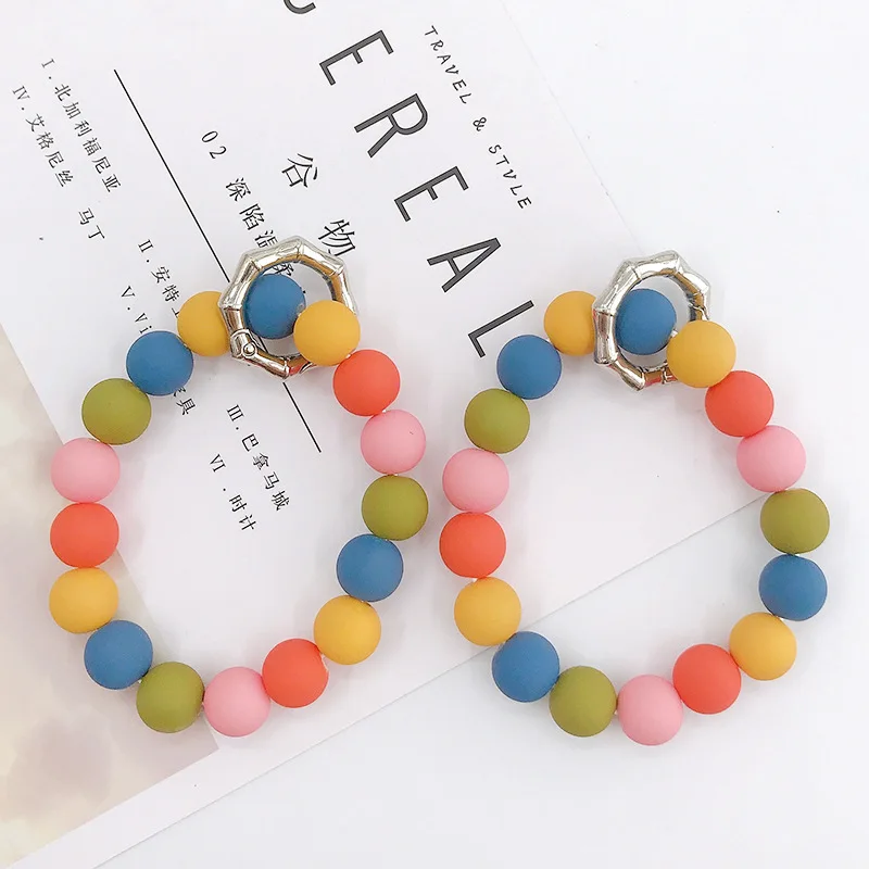 Bracelet Beads Custom Candy Color Beads Bracelet Key Ring Promotional Rubber Key Chain Accessories
Bracelet Beads Custom Candy Color Beads Bracelet Key Ring Promotional Rubber Key Chain Accessories