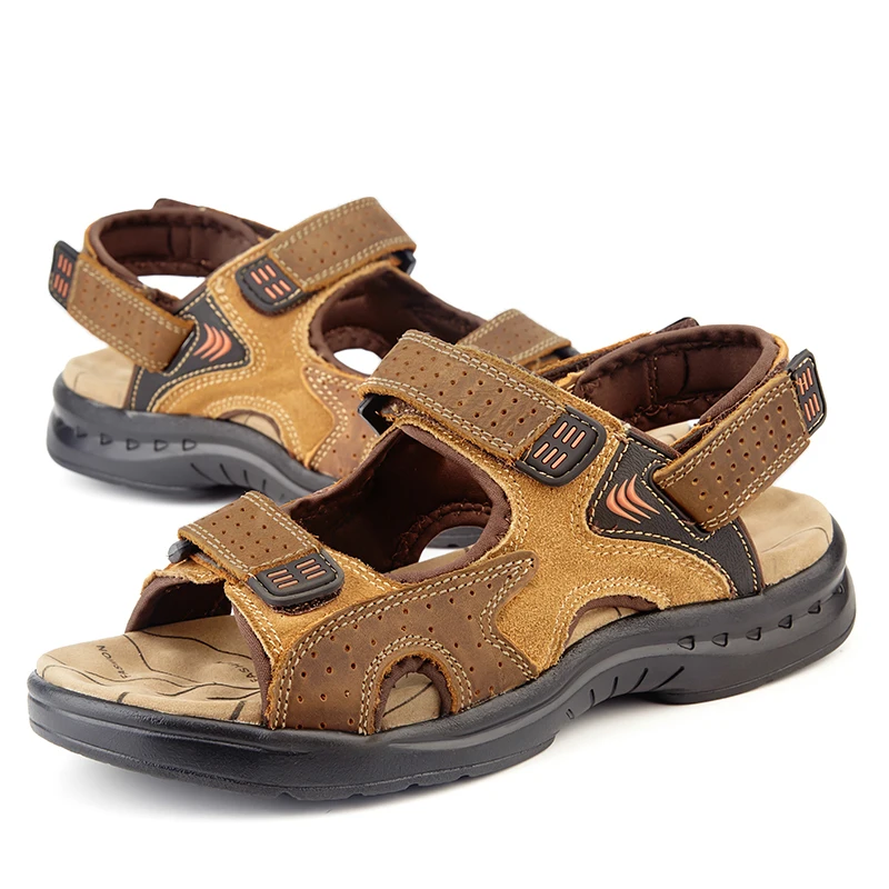 Sandals Men Leather Beach Climbing Outdoor Casual High Quality Non-slip Sneakers Hiking Trekking Water Comfortable Breathable
Sandals Men Leather Beach Climbing Outdoor Casual High Quality Non-slip Sneakers Hiking Trekking Water Comfortable Breathable