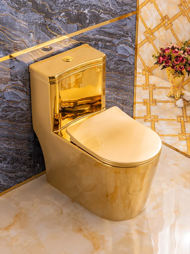 Toilet siphon type water-saving toilet anti-blockage anti-odor ceramic electroplated gold
Toilet siphon type water-saving toilet anti-blockage anti-odor ceramic electroplated gold