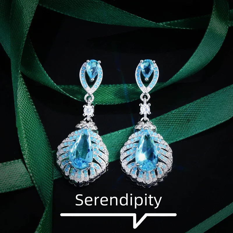 European Fashion Woman Girl Bride Mother Party Birthday Wedding Gift Feather Water Drop AAA Zircon 18KT White Gold Stud Earrings
European Fashion Woman Girl Bride Mother Party Birthday Wedding Gift Feather Water Drop AAA Zircon 18KT White Gold Stud Earrings