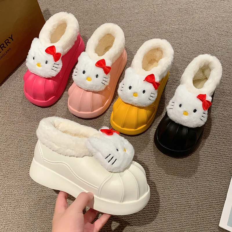 Sanrio Kawaii Anime Hellokitty Cotton Shoes Snow Boots Waterproof Plus Velvet Warm Plush Autumn Winter New Home and Outdoor Wear
Sanrio Kawaii Anime Hellokitty Cotton Shoes Snow Boots Waterproof Plus Velvet Warm Plush Autumn Winter New Home and Outdoor Wear