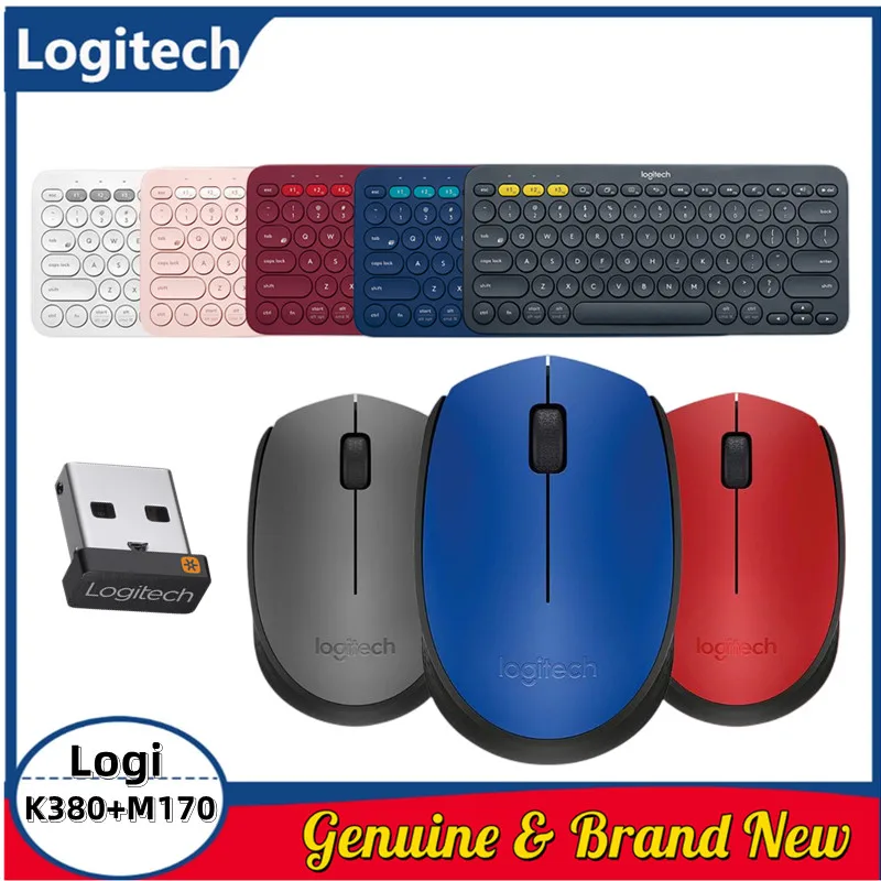 Logitech K380 Bluetooth Wireless Keyboard, M170 Wireless Optical Mouse,Portable Mute USB Ergonomic Office Mouse and Keyboard Set
Logitech K380 Bluetooth Wireless Keyboard, M170 Wireless Optical Mouse,Portable Mute USB Ergonomic Office Mouse and Keyboard Set