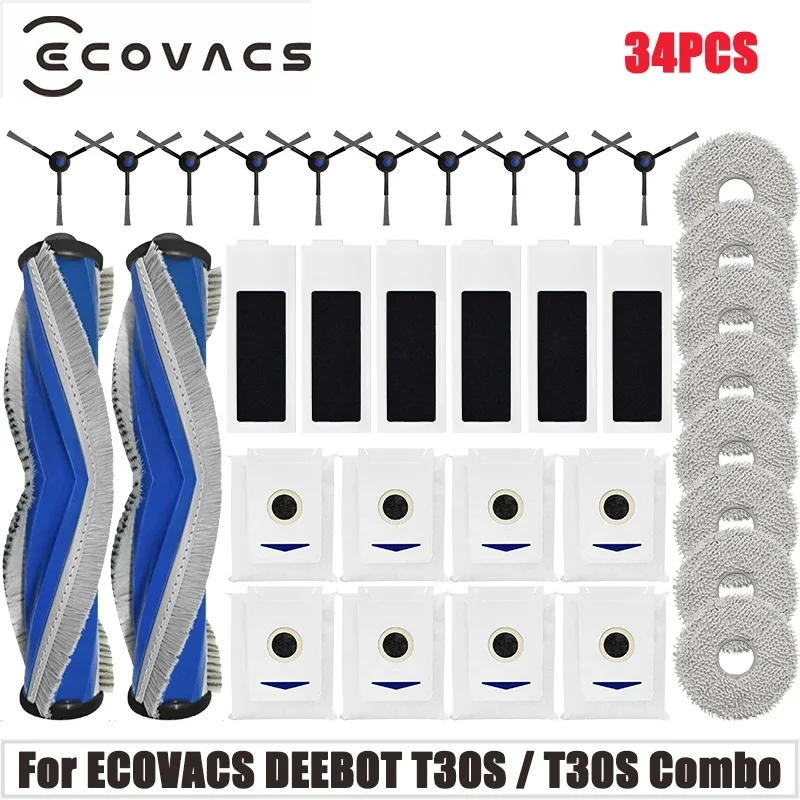 Для (Ecovacs T30S/ T30S AI/T30S PRO/T30S PRO OMNI/T30S COMBO) Запчасти Основный ролик Боковая щетка Hepa Ткань для швабры
Для (Ecovacs T30S/ T30S AI/T30S PRO/T30S PRO OMNI/T30S COMBO) Запчасти Основный ролик Боковая щетка Hepa Ткань для швабры