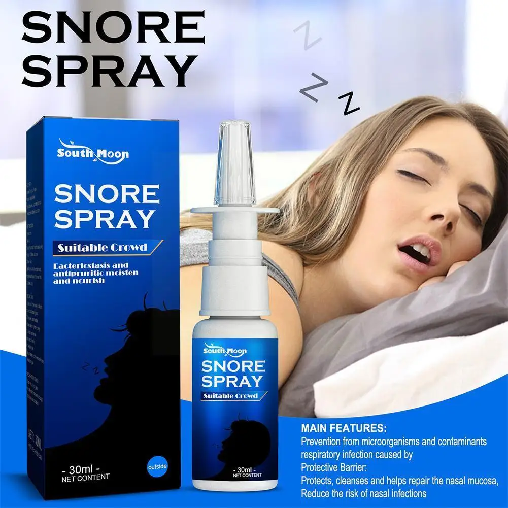30ML Anti Snoring Spray Stop Snore Throat Relief Sleeping Care Sneezing Breath Liquid Better Nose Cold Easier Relief Health K1J5
30ML Anti Snoring Spray Stop Snore Throat Relief Sleeping Care Sneezing Breath Liquid Better Nose Cold Easier Relief Health K1J5