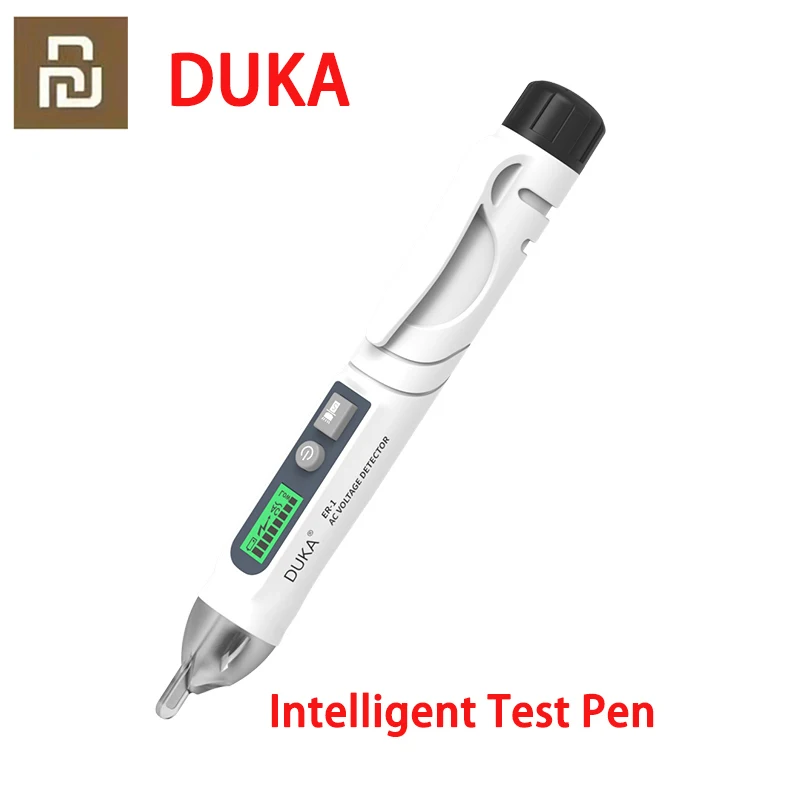 2021Youpin DUKA Electric indicator 12-1000V Non-Contact Socket Wall AC Power Outlet Voltage Detector Sensor Tester Pen LED light
2021Youpin DUKA Electric indicator 12-1000V Non-Contact Socket Wall AC Power Outlet Voltage Detector Sensor Tester Pen LED light