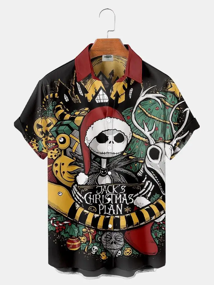 New Men Short Sleeve Shirt Lapel Tee Tops Novelties Trend To Sell Christmas Pattern Casual Oversized Men's Clothing Summer
New Men Short Sleeve Shirt Lapel Tee Tops Novelties Trend To Sell Christmas Pattern Casual Oversized Men's Clothing Summer
