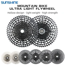 SUNSHINE Ultralight Mountain Bike Bicycle Cassette 10 11 12 Speed MTB K7 46T 50T 52T 11/12Speed HG Compatible with SHIMANO