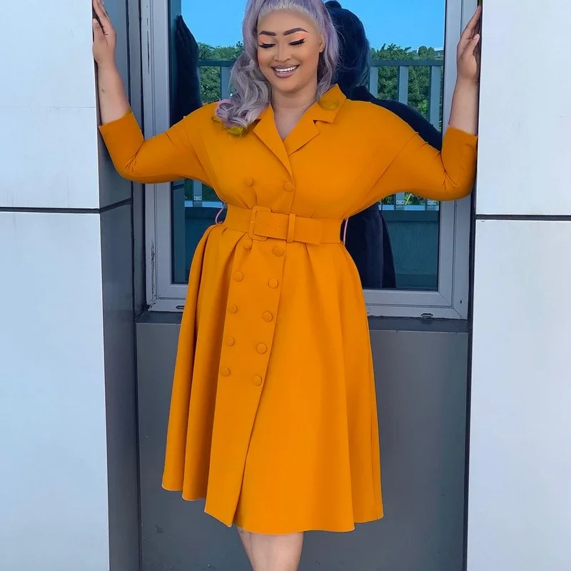 Women's 2022 Autumn and Winter New Fashion Solid Color Suit Skirt with Belt Traf Evening Dresses Women's Summer Dress Robe Woman
Women's 2022 Autumn and Winter New Fashion Solid Color Suit Skirt with Belt Traf Evening Dresses Women's Summer Dress Robe Woman