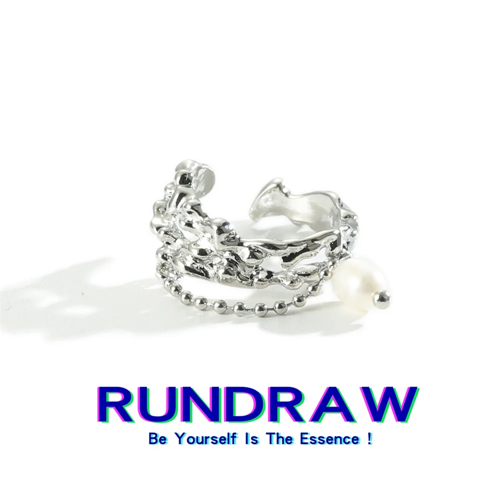 Rundraw Trend Silver Color Ring Women Men Ring With Pearl Bead Jewelry Adjustable Stacking Ring Gift
Rundraw Trend Silver Color Ring Women Men Ring With Pearl Bead Jewelry Adjustable Stacking Ring Gift