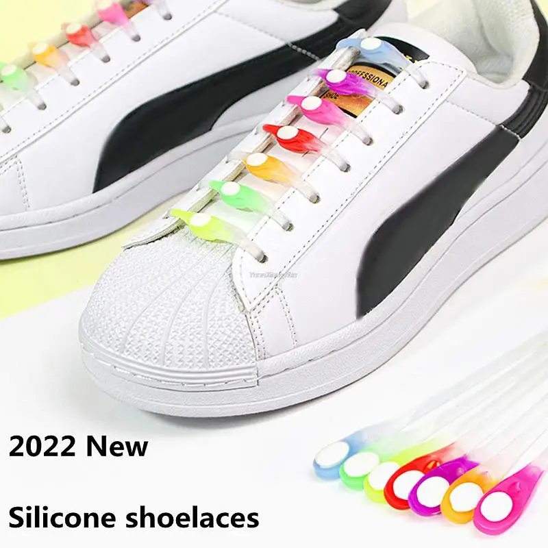 New Silicone Shoelaces Elastic Laces Sneakers No Tie Shoe laces Kids Adult Jelly Shoelace Rubber Bands One size fits all Shoes
New Silicone Shoelaces Elastic Laces Sneakers No Tie Shoe laces Kids Adult Jelly Shoelace Rubber Bands One size fits all Shoes