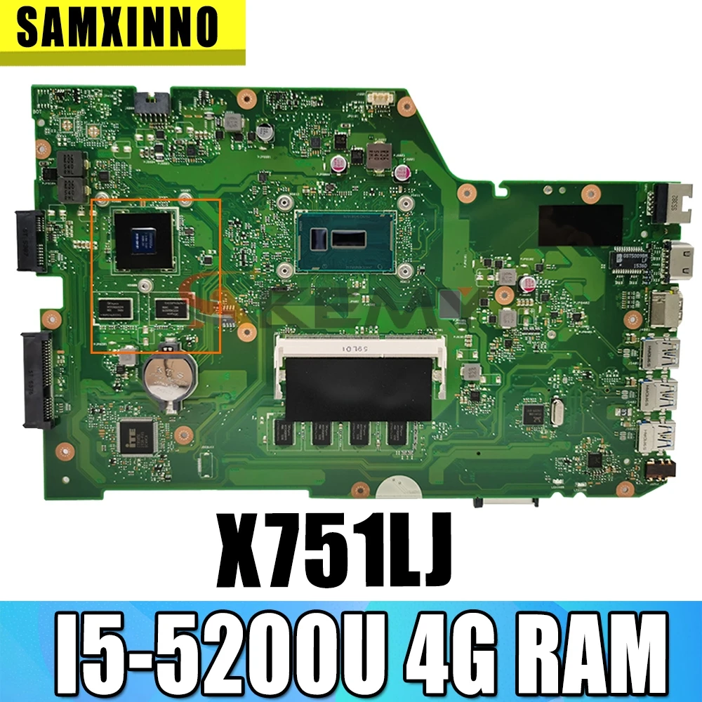 Материнская плата для ноутбука Akemy X751LJ Материнская плата ASUS A751L R752LA R752LD X751LN X751LD X751LJ, диагональ 100%, операционная система 4G RAM GT920M
Материнская плата для ноутбука Akemy X751LJ Материнская плата ASUS A751L R752LA R752LD X751LN X751LD X751LJ, диагональ 100%, операционная система 4G RAM GT920M