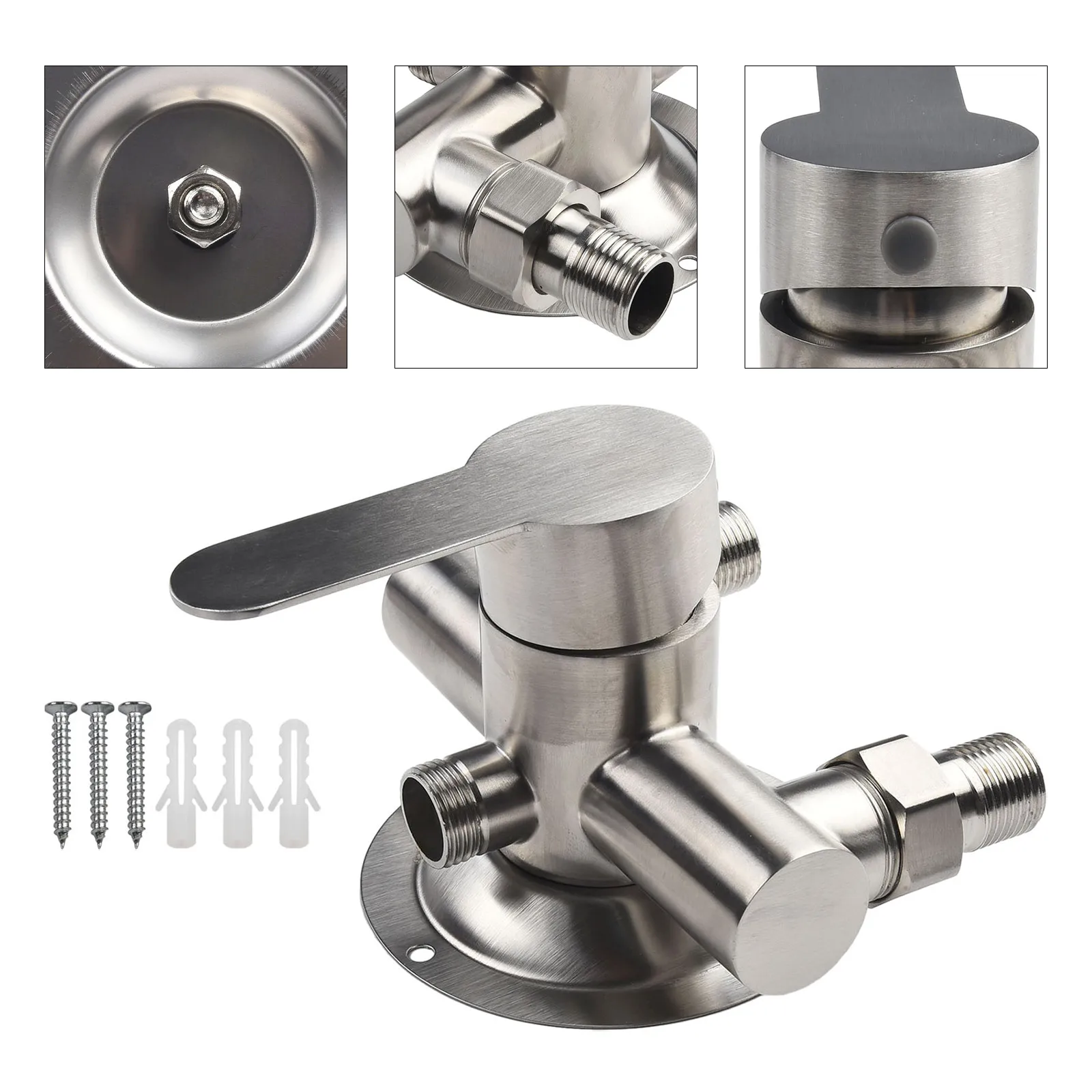High Hardness Stainless Steel Shower Faucet Wall Mounted Offers Water and Temperature Control with Swing Handle
High Hardness Stainless Steel Shower Faucet Wall Mounted Offers Water and Temperature Control with Swing Handle