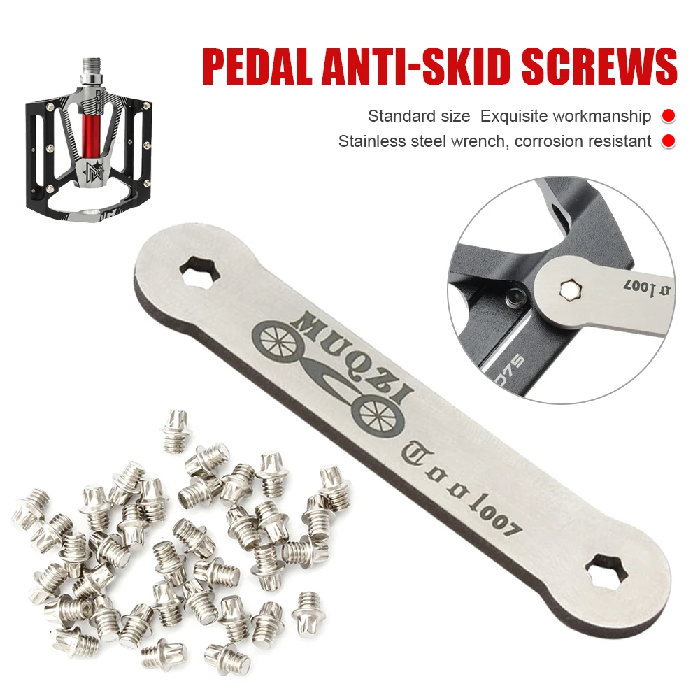 50pcs Bike Pedal Replacement Screws M4 Pins Bolts MTB Road Folding Bike Pedal Anti-slip Nails With Wrench Bicycle Accessories
50pcs Bike Pedal Replacement Screws M4 Pins Bolts MTB Road Folding Bike Pedal Anti-slip Nails With Wrench Bicycle Accessories