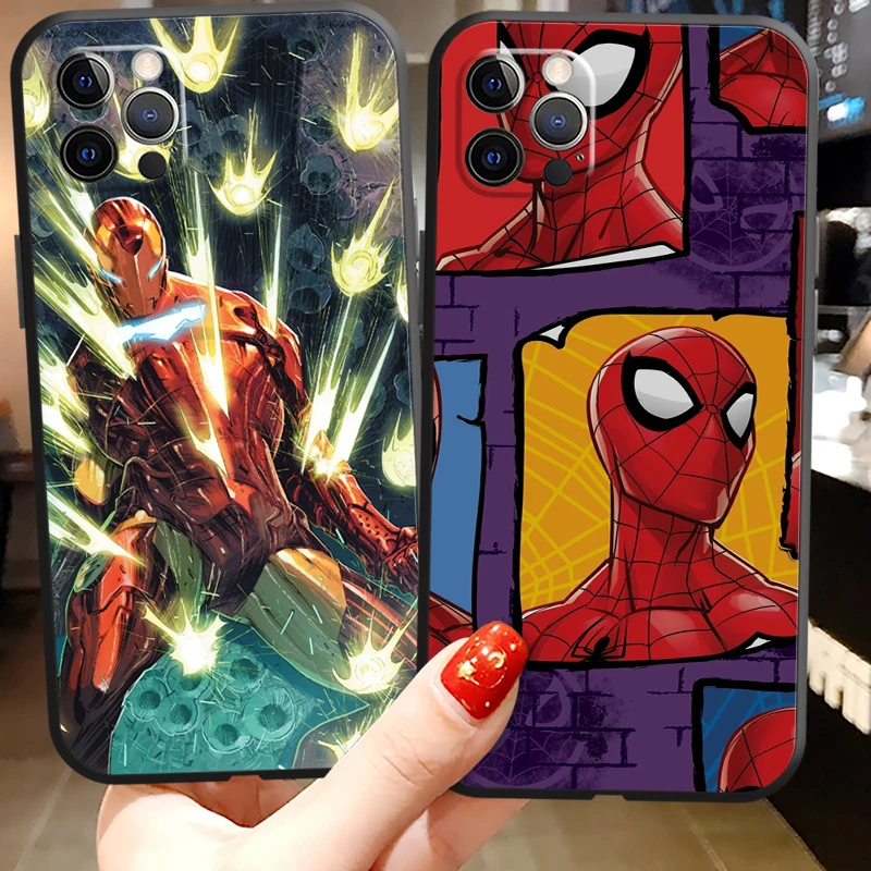 Marvel Spiderman Iron Man Phone Cases For iPhone 11 12 Pro MAX 6S 7 8 Plus XS MAX 12 13 Mini X XR SE 2020 Back Cover Carcasa
Marvel Spiderman Iron Man Phone Cases For iPhone 11 12 Pro MAX 6S 7 8 Plus XS MAX 12 13 Mini X XR SE 2020 Back Cover Carcasa