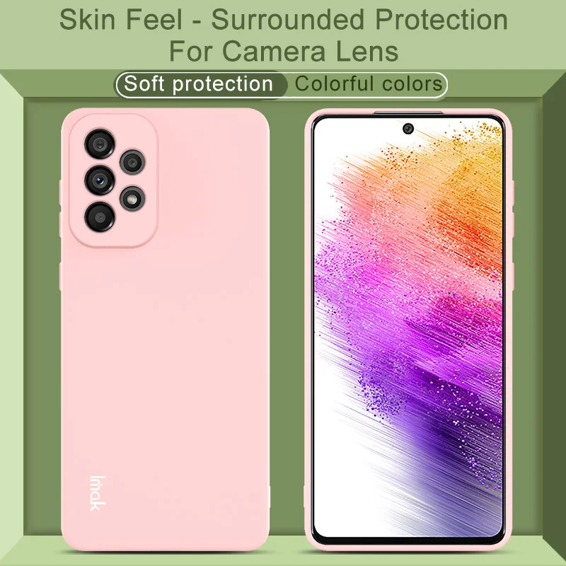 Цветной чехол Imak Для Samsung Galaxy A73 5G TPU, чехол для телефона с защитой объектива камеры
Цветной чехол Imak Для Samsung Galaxy A73 5G TPU, чехол для телефона с защитой объектива камеры