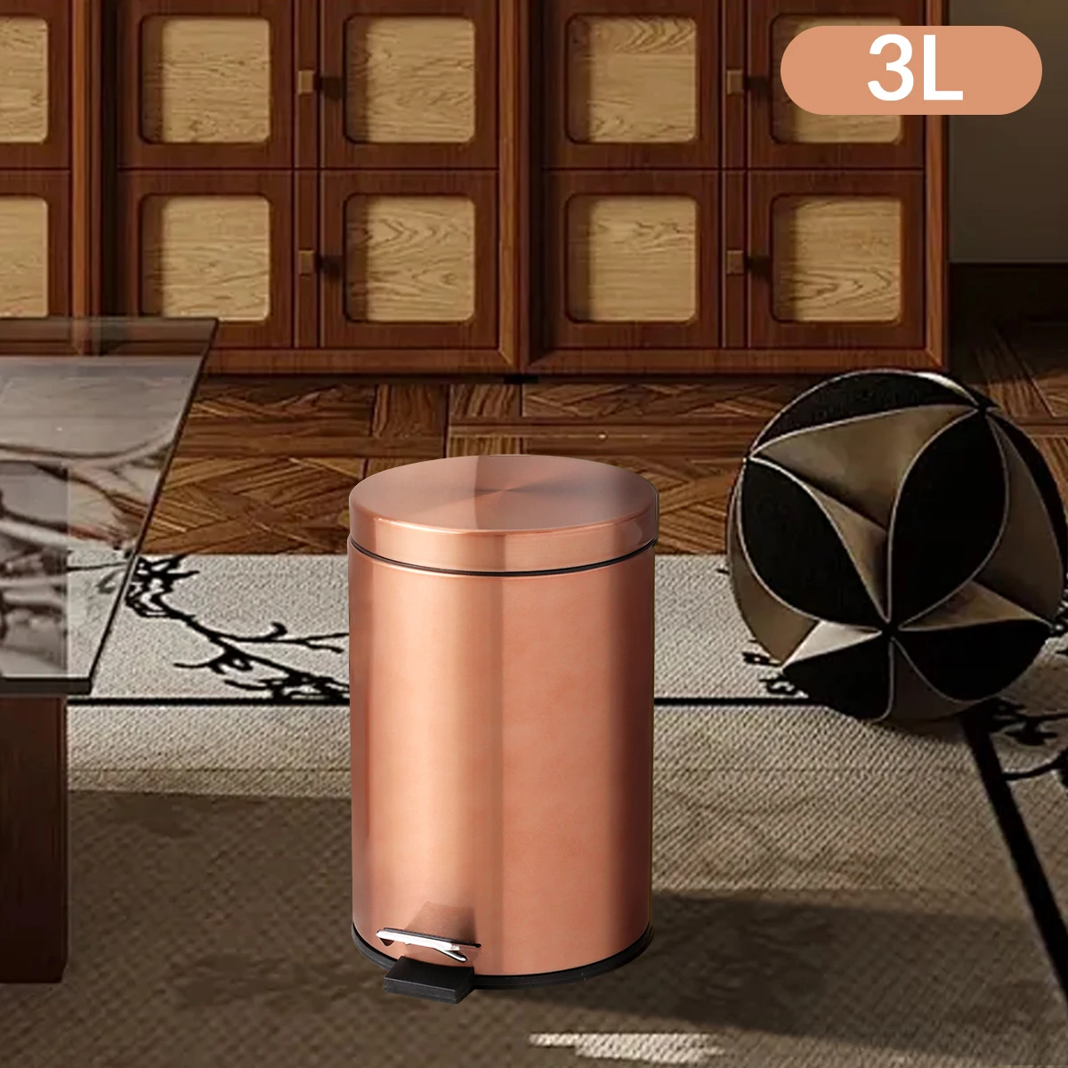 Мусорное ведро из нержавеющей стали 3 л золотистое
Мусорное ведро из нержавеющей стали 3 л золотистое