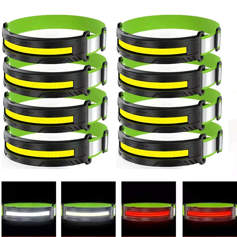 1-10Pcs LED Headlamp Flashlight Sensor USB Rechargeable Headlamp 4 Mode COB XPE Waterproof Flashlight for Fishing Campin Running
1-10Pcs LED Headlamp Flashlight Sensor USB Rechargeable Headlamp 4 Mode COB XPE Waterproof Flashlight for Fishing Campin Running