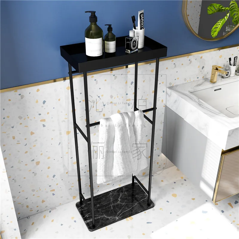 Nordic Bathroom Storage Rack Bath Towel Rack Glass Storage Rack Double Layer Floor-Standing Rack Multi-Bar Towel Rod
Nordic Bathroom Storage Rack Bath Towel Rack Glass Storage Rack Double Layer Floor-Standing Rack Multi-Bar Towel Rod