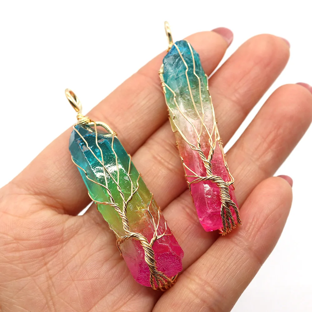 Natural Stone Irregular Colorful Crystal Pendant 13-60mm Winding Charm Fashion Jewelry Making DIY Necklace Earring Accessories
Natural Stone Irregular Colorful Crystal Pendant 13-60mm Winding Charm Fashion Jewelry Making DIY Necklace Earring Accessories