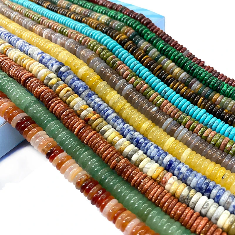 Wholesale Natural Stone Beads 2*6mm Flat Round Spacer Agates Red Jaspers Crystal for Jewelry Making Diy Bracelet Accessories
Wholesale Natural Stone Beads 2*6mm Flat Round Spacer Agates Red Jaspers Crystal for Jewelry Making Diy Bracelet Accessories