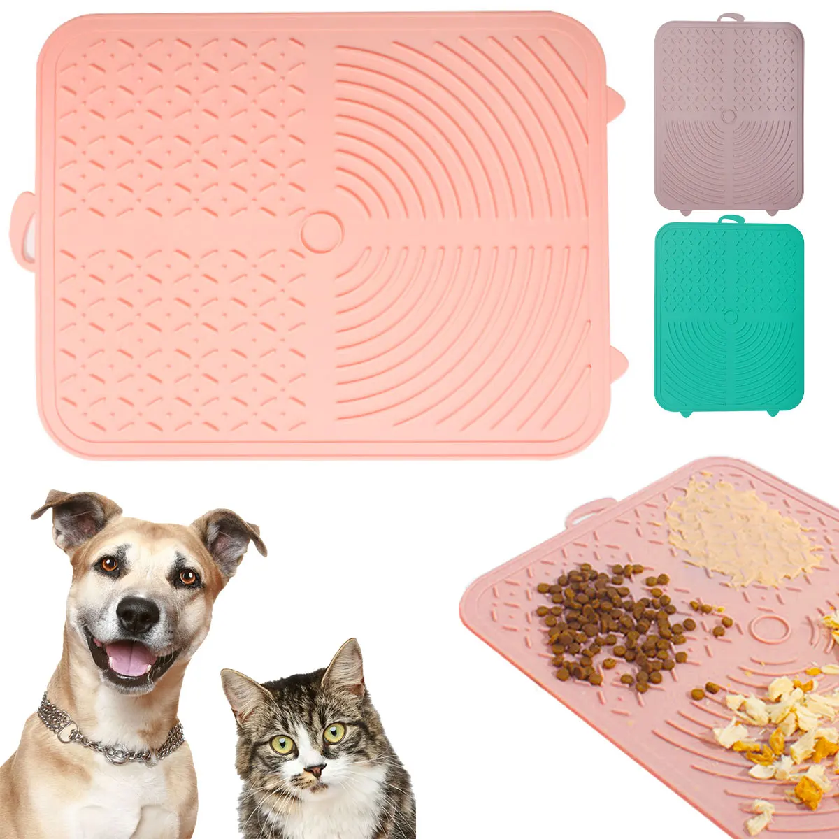 Licking Mat Slow Feeder Pad Silicone Dog Food Mat Lick Pad with Suction Cup Portable Slow Feeder Dog Bowl Safe Dog Dicking Mat
Licking Mat Slow Feeder Pad Silicone Dog Food Mat Lick Pad with Suction Cup Portable Slow Feeder Dog Bowl Safe Dog Dicking Mat