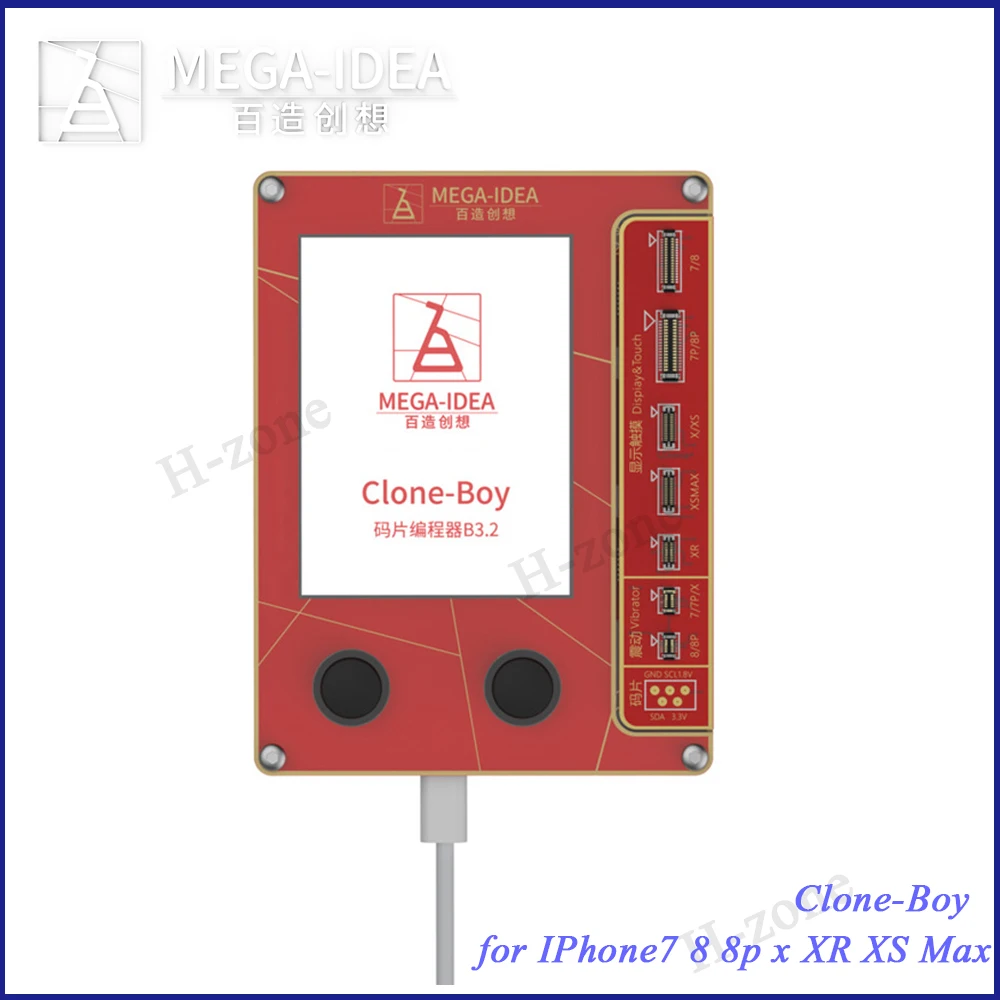 MEGA-IDEA LCD Screen True Tone Repair Programmer Vibration Photosensitive Clone-Boy for IPhone7 8 8p x XR XS Max
MEGA-IDEA LCD Screen True Tone Repair Programmer Vibration Photosensitive Clone-Boy for IPhone7 8 8p x XR XS Max