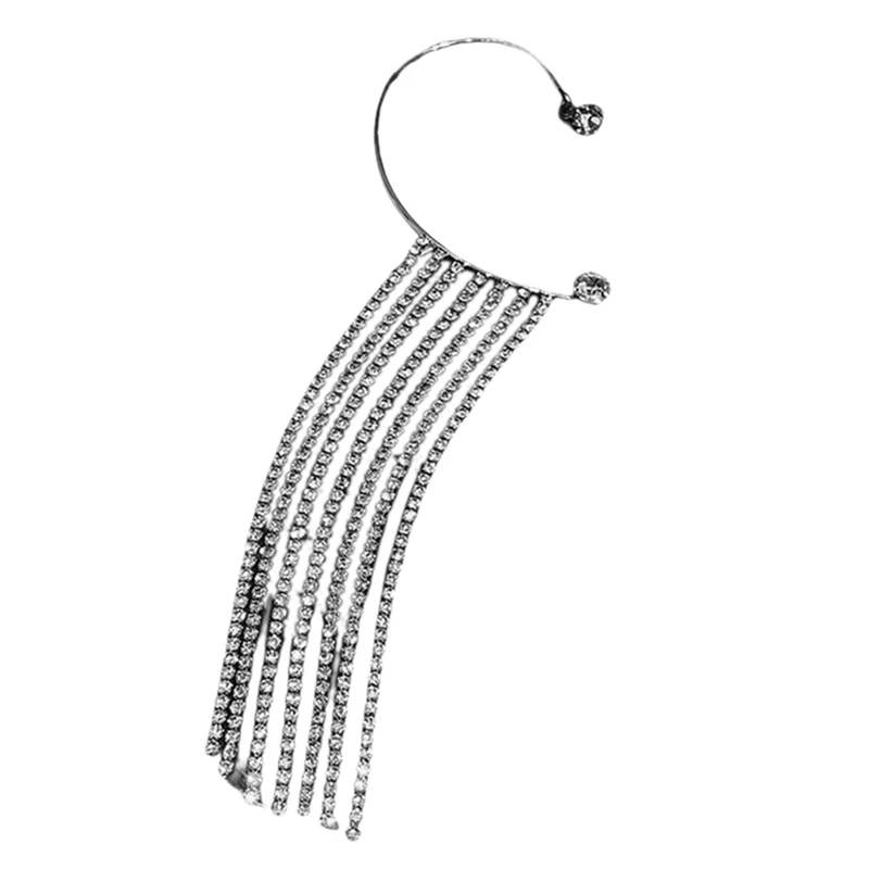 Long Tassel Earrings Fashionable Ear Clips Light Luxury Non-Pierced Earrings 
Long Tassel Earrings Fashionable Ear Clips Light Luxury Non-Pierced Earrings