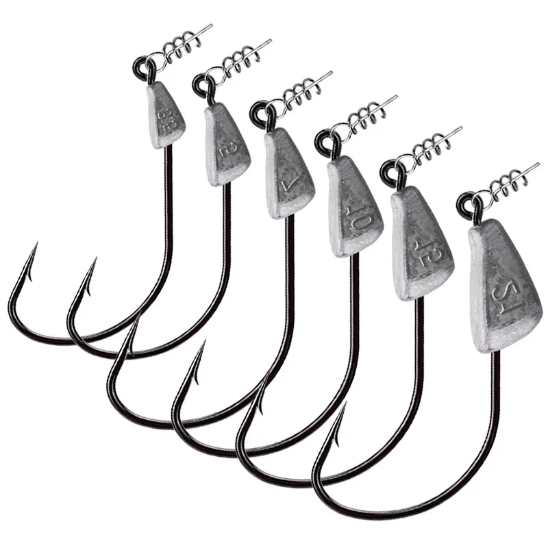 10pcs/lot Triangle Head Hooks 3.5g 5g 7g 10g 14g 20gShip type fishing hook soft worm jig Lure Hook Jig Head Fishing Tackle Hooks
10pcs/lot Triangle Head Hooks 3.5g 5g 7g 10g 14g 20gShip type fishing hook soft worm jig Lure Hook Jig Head Fishing Tackle Hooks
