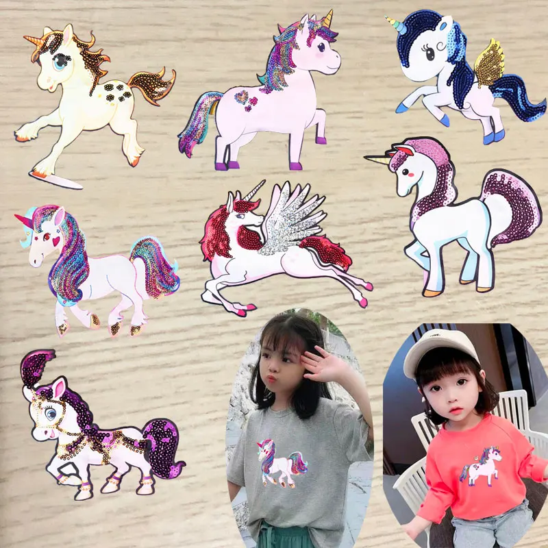 Sequined Unicorn Embroidered Patches Clothing Decor Stickers Patches for Backpack My Little Pony Patch Hand-stitched Patch
Sequined Unicorn Embroidered Patches Clothing Decor Stickers Patches for Backpack My Little Pony Patch Hand-stitched Patch