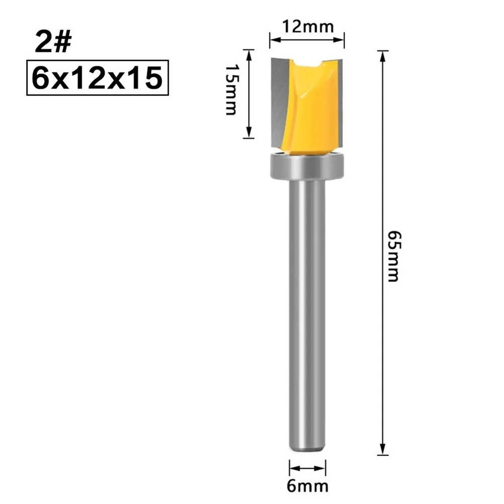 6mm Shank Router Bit Wood Carving Template Trim Straight Router Bit Carbide Tipped End Milling Cutter For Woodworking
6mm Shank Router Bit Wood Carving Template Trim Straight Router Bit Carbide Tipped End Milling Cutter For Woodworking