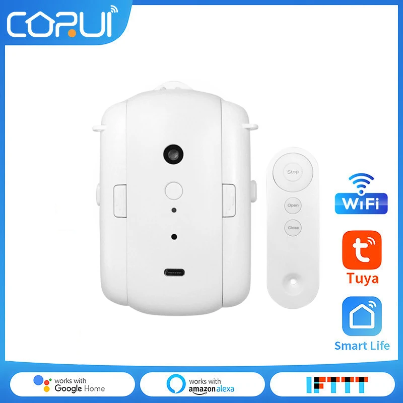 CoRui Tuya WiFi Smart Curtains Robot Wireless Automatic Curtain Opener Voice Remote Control Curtain Motor For Alexa Google Home
CoRui Tuya WiFi Smart Curtains Robot Wireless Automatic Curtain Opener Voice Remote Control Curtain Motor For Alexa Google Home
