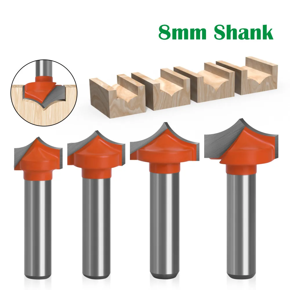 4Pcs 8mm Shank Milling Cutter Router Bit Set For Woodworking Engraving Tool Tungsten Carbide Wood Cutter 9/16'' 5/8'' 23/32''
4Pcs 8mm Shank Milling Cutter Router Bit Set For Woodworking Engraving Tool Tungsten Carbide Wood Cutter 9/16'' 5/8'' 23/32''