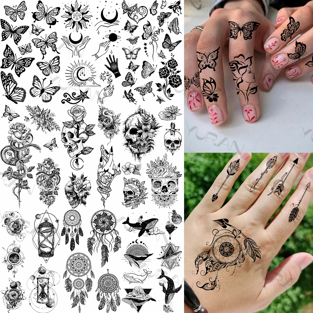 Unique Dreamcatching Temporary Tattoos For Women Adult Realistic Butterfly Skull Snake Fake Tattoo Stickers Washable Small Tatoo
Unique Dreamcatching Temporary Tattoos For Women Adult Realistic Butterfly Skull Snake Fake Tattoo Stickers Washable Small Tatoo