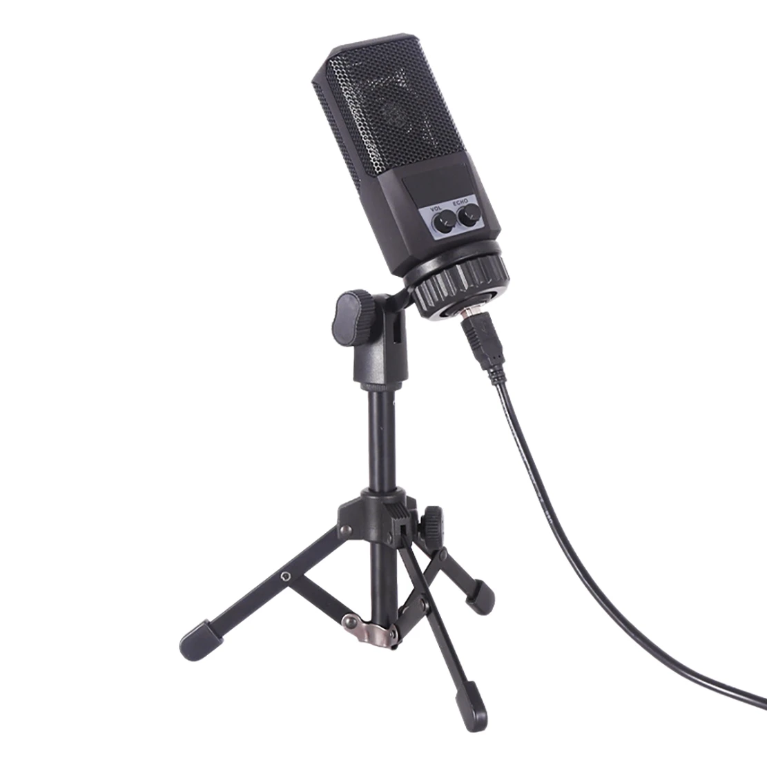 

USB Microphone Computer Microphone With Volume Control Plug And Play Used For Recording Live Broadcasting Games