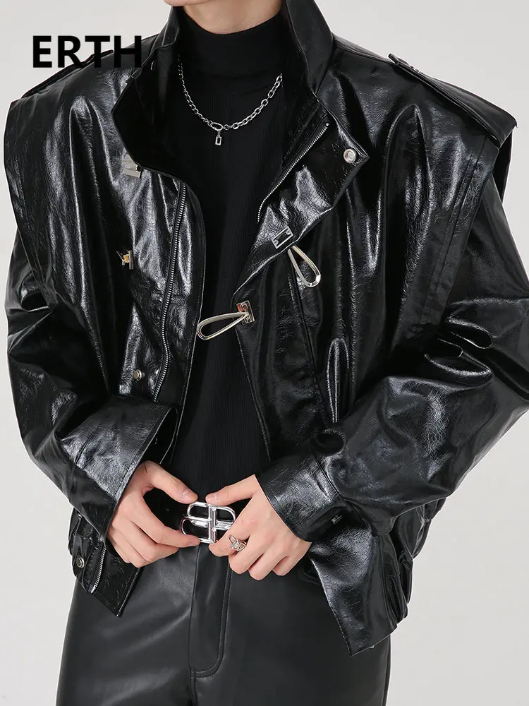 Куртка ERTH мужская из искусственной кожи, однотонная Повседневная Уличная куртка с длинным рукавом, в Корейском стиле, осень 2023
Куртка ERTH мужская из искусственной кожи, однотонная Повседневная Уличная куртка с длинным рукавом, в Корейском стиле, осень 2023
