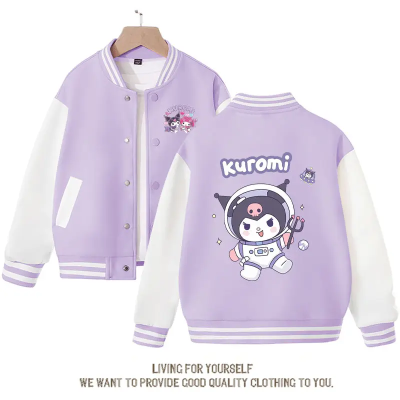 Sanrio Kawaii аниме Kuromi астронавт милый мультфильм новые детские свободные спортивные Бейсбольные униформы весна осень пальто для девочек подарок на день рождения
Sanrio Kawaii аниме Kuromi астронавт милый мультфильм новые детские свободные спортивные Бейсбольные униформы весна осень пальто для девочек подарок на день рождения