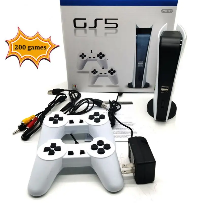 Игровая мини-консоль GS5 в ретро-стиле для ТВ, видеоигр, плееры для 8-битных игр, геймпады для игры в дубби 200
Игровая мини-консоль GS5 в ретро-стиле для ТВ, видеоигр, плееры для 8-битных игр, геймпады для игры в дубби 200