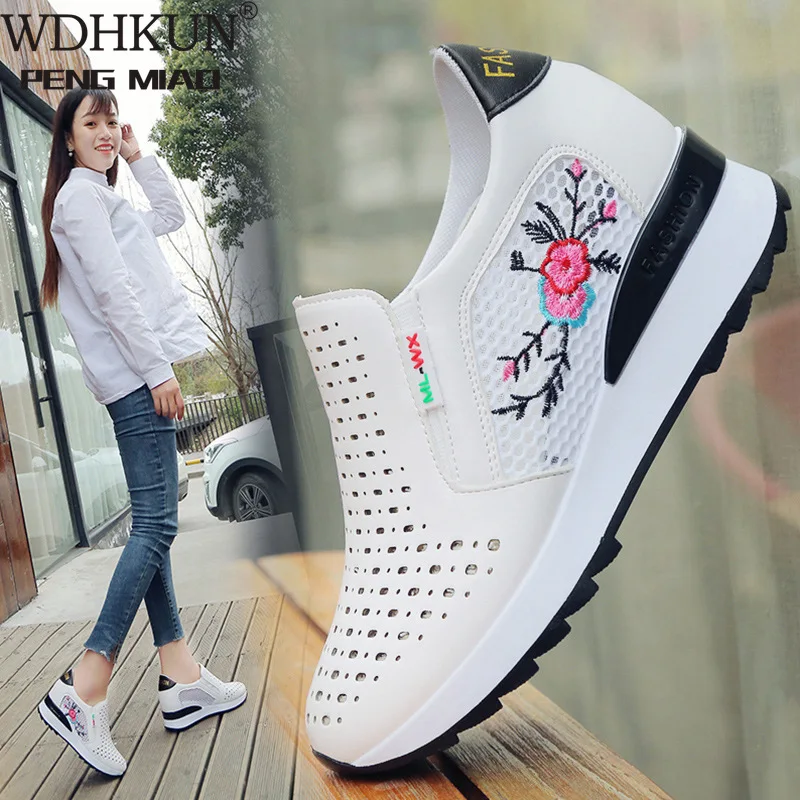 Women Casual Shoes Summer Spring Slip on Loafers Flower Mixed Colors Hollow Out Increasing Internal Height White Sneakers 35-40
Women Casual Shoes Summer Spring Slip on Loafers Flower Mixed Colors Hollow Out Increasing Internal Height White Sneakers 35-40