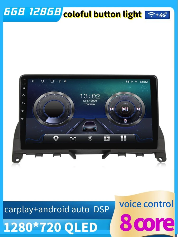 9" Octa Core 1280*720 QLED Screen Android 10 Car monitor Video Player Navigation For Mercedes Benz C Class W204 2012-2014
9" Octa Core 1280*720 QLED Screen Android 10 Car monitor Video Player Navigation For Mercedes Benz C Class W204 2012-2014