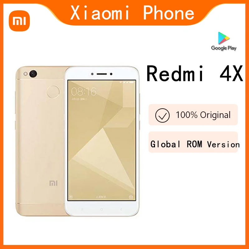 Оригинальный Смартфон Xiaomi Redmi 4X, 4000 мАч, Snapdragon 435, сотовый телефон на Android, глобальная прошивка, Поддержка google play, многоязычный
Оригинальный Смартфон Xiaomi Redmi 4X, 4000 мАч, Snapdragon 435, сотовый телефон на Android, глобальная прошивка, Поддержка google play, многоязычный