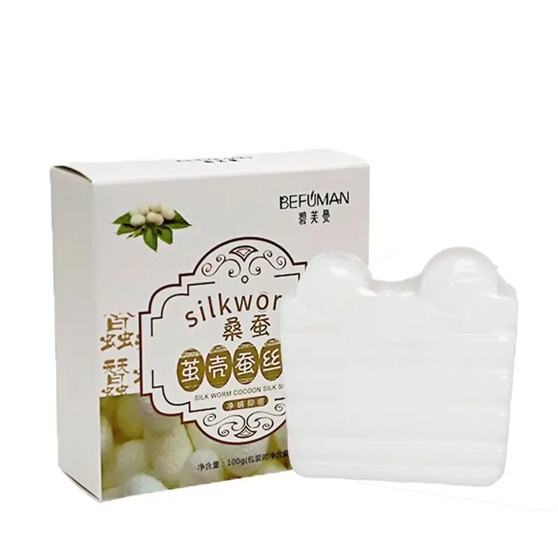 Goat's milk mulberry cocoon shell silk drawing de-mite oil control face cleansing handmade soap silkworm soap
Goat's milk mulberry cocoon shell silk drawing de-mite oil control face cleansing handmade soap silkworm soap